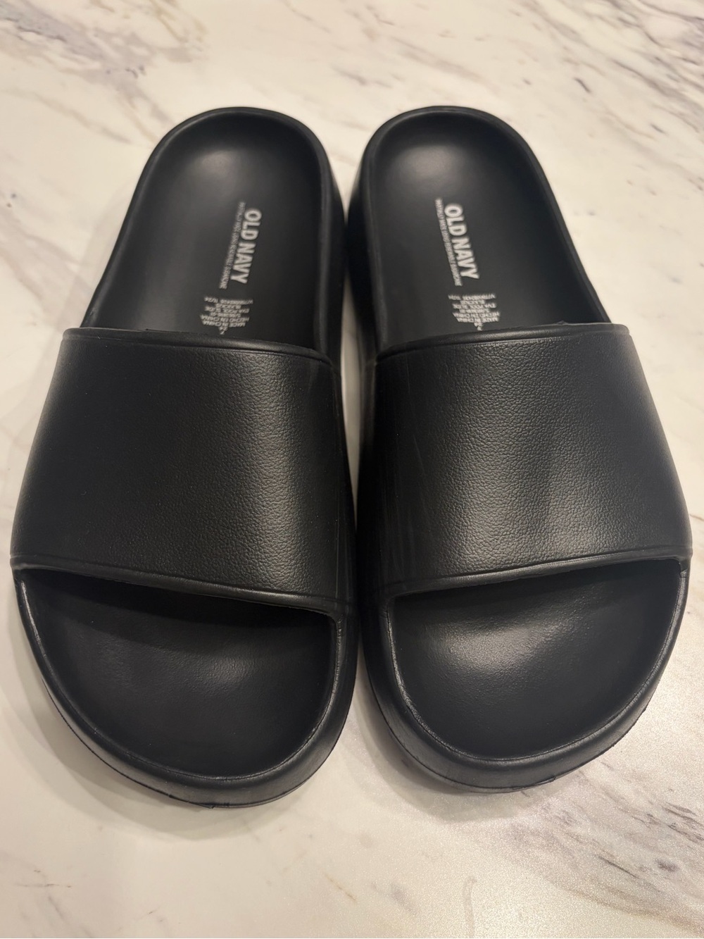 Old Navy Black EVA Pool Slides Women's US Size 7